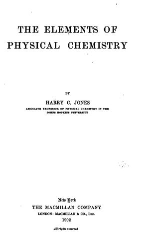 The elements of physical chemistry
