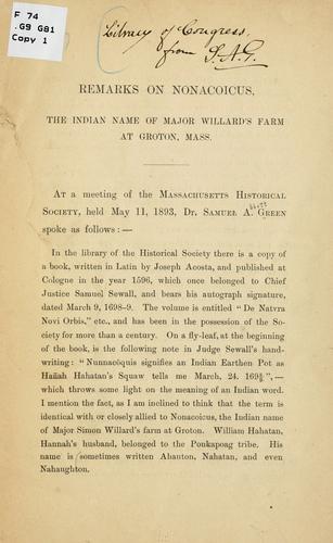 Remarks on Nonacoicus