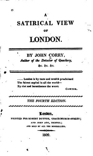 A satirical view of London.