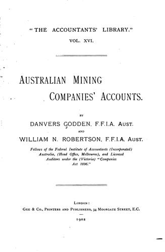 Australian mining companies' accounts.
