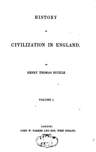 History of civilization in England.