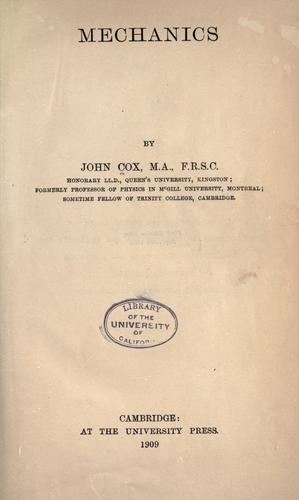Mechanics