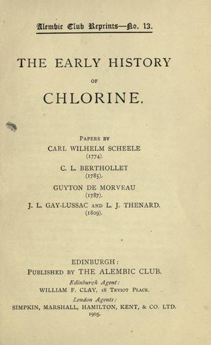 The early history of chlorine