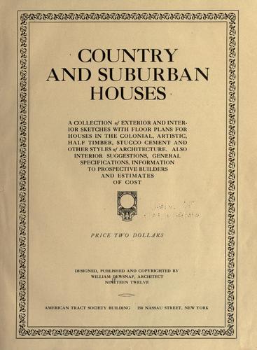 Country and suburban houses