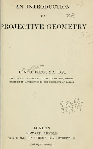 An introduction to projective geometry.