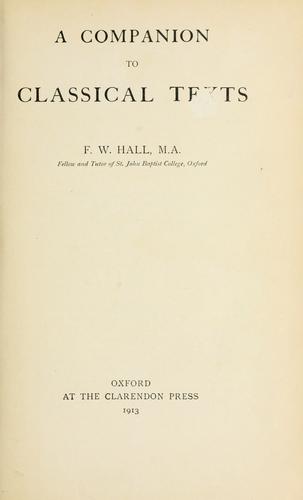 A companion to classical texts