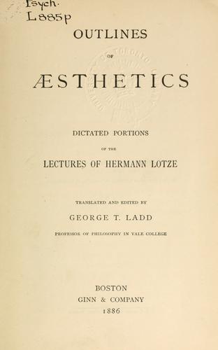 Outlines of aesthetics