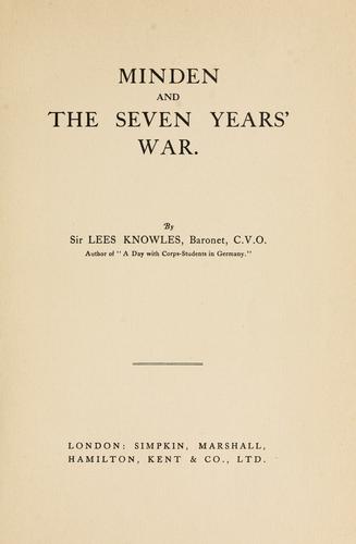 Minden and the Seven Years' War.