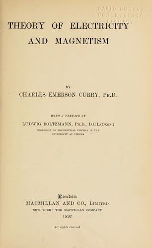 Theory of electricity and magnetism.
