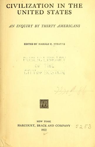 Civilization in the United States