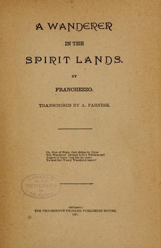 A wanderer in the spirit lands.