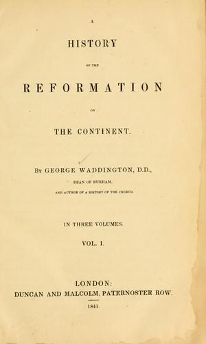 A history of the Reformation on the Continent