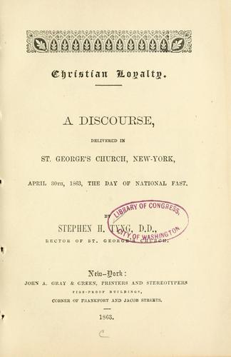 Christian loyalty