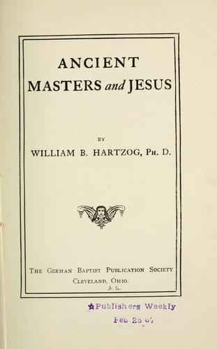 Ancient masters and Jesus.