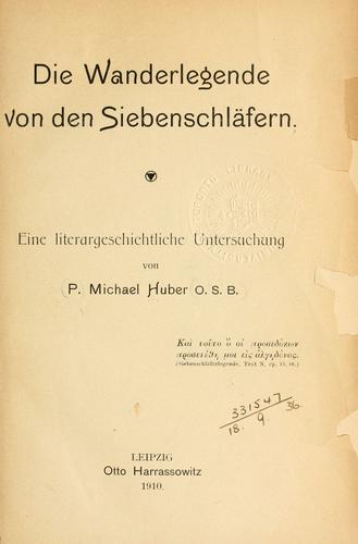 Die Wanderlegende von der Siebenschläfern