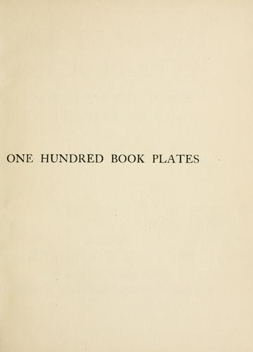 One hundred book plates engraved on wood