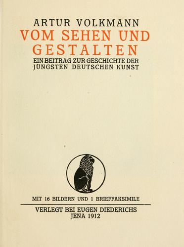 Vom Sehen und Gestalten