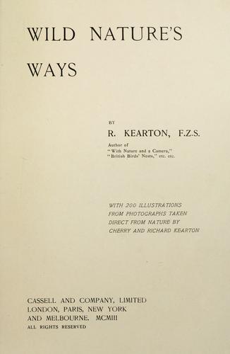 Wild nature's ways