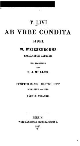 T. Livi Ab urbe condita libri