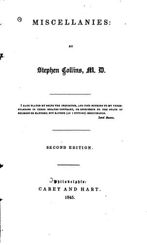 Miscellanies