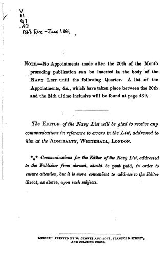 The Navy List