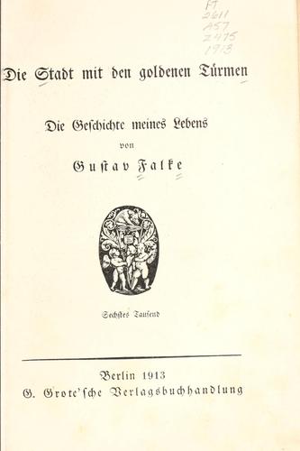 Die Stadt mit den goldenen Türmen
