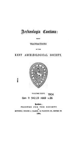 Archaeologia Cantiana