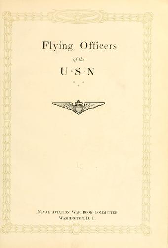 Flying officers of the U.S.N.