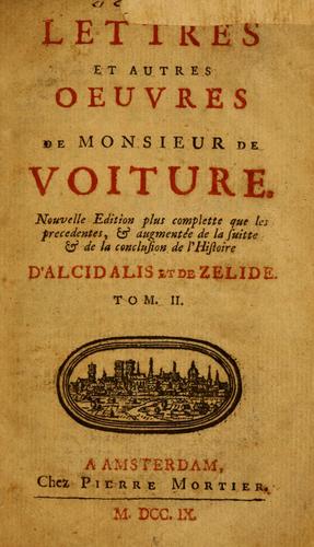 Lettres et autres oeuvres de Monsieur de Voiture.