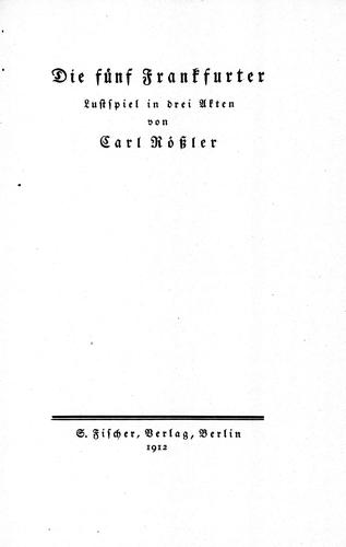 Die fünf Frankfurter