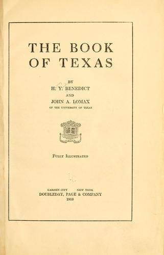 The book of Texas