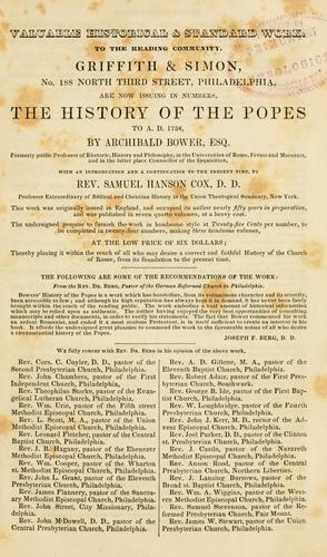 The History of the Popes