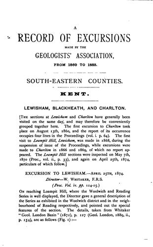 A record of excursions made between 1860 and 1890.