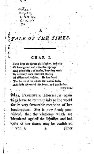 A tale of the times