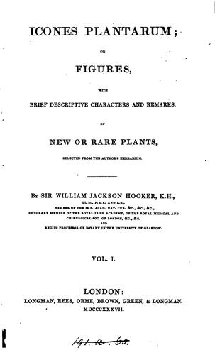 Icones plantarum