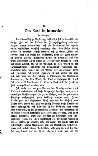 Zur reform des irrenrechtes