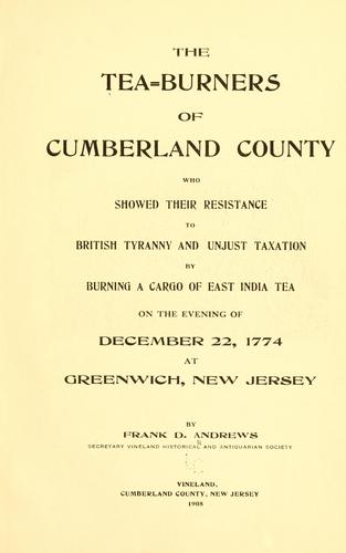 The tea-burners of Cumberland County