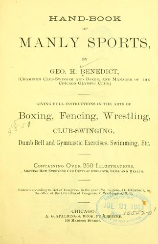 Hand-book of manly sports