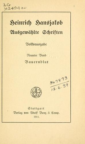 Ausgewählte Schriften