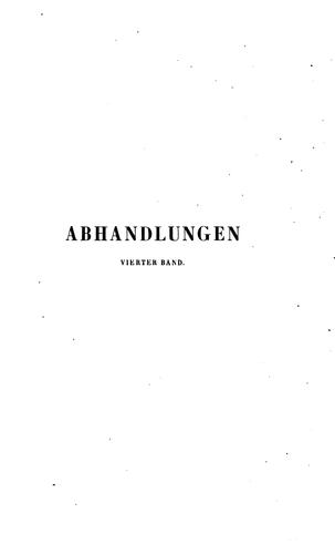 Abhandlungen der sächsischen Akademie der Wissenschaften zu Leipzig