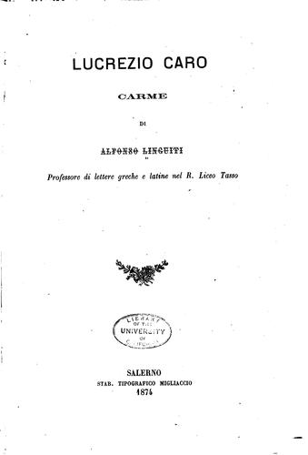 Lucrezio Caro