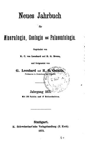 Neues Jahrbuch fur Mineralogie, Geologie und Palaeontologie