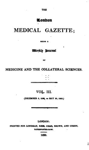 London Medical Gazette