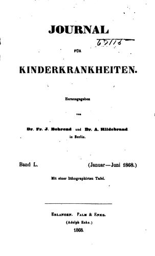 Journal für Kinderkrankheiten