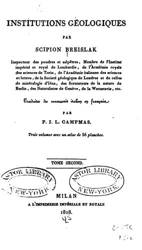 Institutiones géologiques