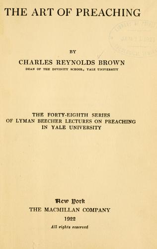 The art of preaching