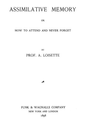 Assimilative memory