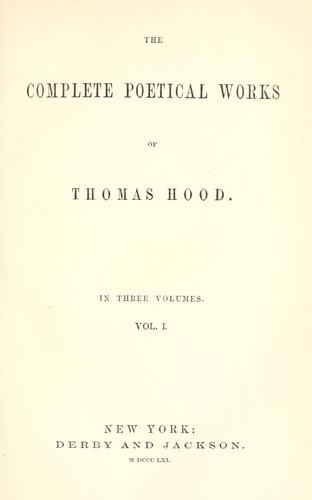 The works of Thomas Hood.