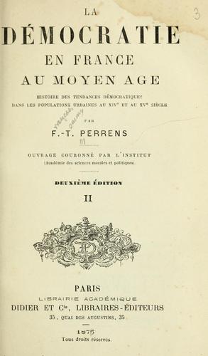 La démocratie en France au Moyen Âge