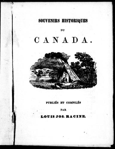 Souvenirs historiques du Canada